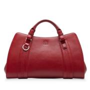 Pre-owned Leather handbags Loewe Pre-owned , Red , Dames