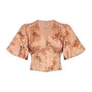 ‘Tian’ top AllSaints , Pink , Dames