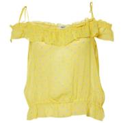 Pre-owned Silk tops Moschino Pre-Owned , Yellow , Dames