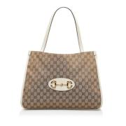 Pre-owned Leather totes Gucci Vintage , Brown , Dames