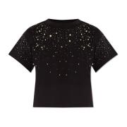 Scatter cropped T-shirt AllSaints , Black , Dames