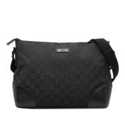 Pre-owned Leather shoulder-bags Gucci Vintage , Black , Dames