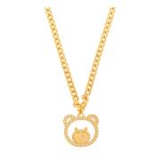 Ketting met teddybeer hanger Moschino , Yellow , Dames