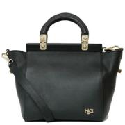 Pre-owned Leather handbags Givenchy Pre-owned , Black , Dames