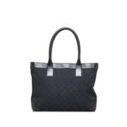 Pre-owned Leather totes Gucci Vintage , Black , Dames