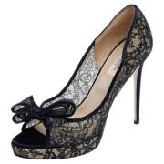 Pre-owned Lace heels Valentino Vintage , Black , Dames