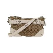 Pre-owned Canvas shoulder-bags Coach Pre-owned , Beige , Dames