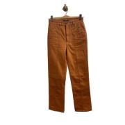 Pre-owned Cotton jeans Isabel Marant Pre-owned , Orange , Dames