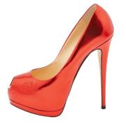 Pre-owned Leather heels Giuseppe Zanotti Pre-owned , Red , Dames