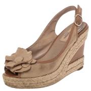 Pre-owned Fabric sandals Valentino Vintage , Beige , Dames