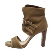Pre-owned Canvas sandals Chloé Pre-owned , Brown , Dames