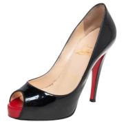 Pre-owned Leather heels Christian Louboutin Pre-owned , Black , Dames