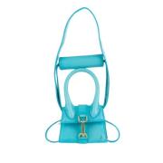 Pre-owned Leather shoulder-bags Jacquemus Pre-owned , Blue , Dames