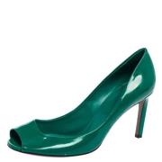 Pre-owned Leather heels Gucci Vintage , Green , Dames