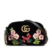 Pre-owned Velvet shoulder-bags Gucci Vintage , Black , Dames