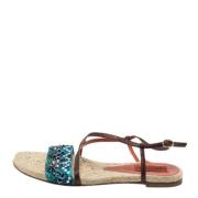 Pre-owned Fabric sandals Missoni Pre-owned , Brown , Dames