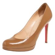 Pre-owned Leather heels Christian Louboutin Pre-owned , Brown , Dames