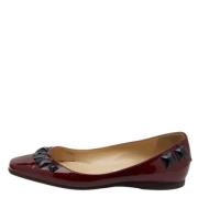 Pre-owned Leather flats Jimmy Choo Pre-owned , Red , Dames