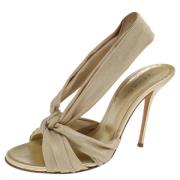 Pre-owned Fabric sandals Casadei Pre-owned , Yellow , Dames