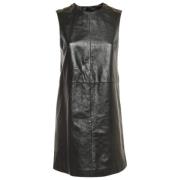 Pre-owned Leather dresses Gucci Vintage , Black , Dames