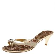 Pre-owned Canvas sandals Giuseppe Zanotti Pre-owned , Beige , Dames