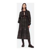 Delphine Smocked Jurk Sea NY , Black , Dames