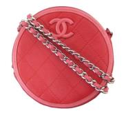 Pre-owned Leather chanel-bags Chanel Vintage , Red , Dames