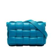 Pre-owned Leather crossbody-bags Bottega Veneta Vintage , Blue , Dames
