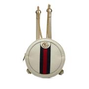 Pre-owned Leather shoulder-bags Gucci Vintage , White , Dames