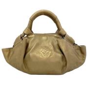 Pre-owned Leather handbags Loewe Pre-owned , Beige , Dames