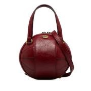 Pre-owned Leather handbags Gucci Vintage , Red , Dames