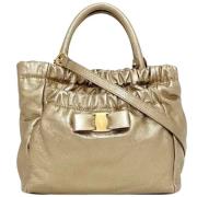 Pre-owned Leather handbags Salvatore Ferragamo Pre-owned , Yellow , Da...