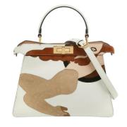 Pre-owned Suede handbags Fendi Vintage , White , Dames