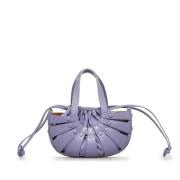 Pre-owned Leather handbags Bottega Veneta Vintage , Purple , Dames