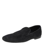 Pre-owned Suede flats Louis Vuitton Vintage , Blue , Dames