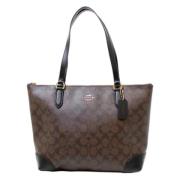 Pre-owned Canvas totes Coach Pre-owned , Brown , Dames