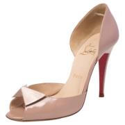 Pre-owned Leather heels Christian Louboutin Pre-owned , Beige , Dames