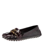 Pre-owned Leather flats Louis Vuitton Vintage , Brown , Dames