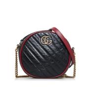 Pre-owned Leather shoulder-bags Gucci Vintage , Black , Dames