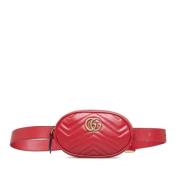 Pre-owned Leather shoulder-bags Gucci Vintage , Red , Dames