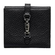 Pre-owned Leather wallets Gucci Vintage , Black , Dames