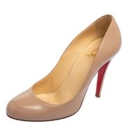 Pre-owned Leather heels Christian Louboutin Pre-owned , Pink , Dames