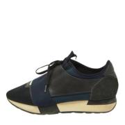 Pre-owned Leather sneakers Balenciaga Vintage , Blue , Dames