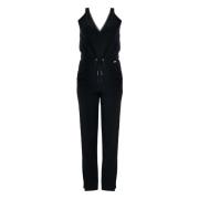 Casual Jumpsuit met V-hals Kocca , Black , Dames