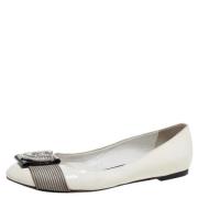 Pre-owned Leather flats Giuseppe Zanotti Pre-owned , White , Dames