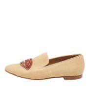 Pre-owned Raffia flats Stella McCartney Pre-owned , Brown , Dames