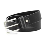 Zwarte Leren Riem met Gespsluiting Antony Morato , Black , Heren