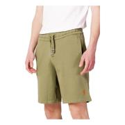 Groene Katoenen Vetershort U.s. Polo Assn. , Green , Heren