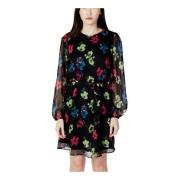 Bloemenjurk met lange mouwen Jacqueline de Yong , Black , Dames