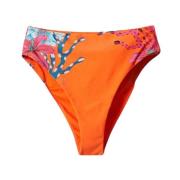 Bloemen Slip-On Strandkleding voor Vrouwen Desigual , Orange , Dames